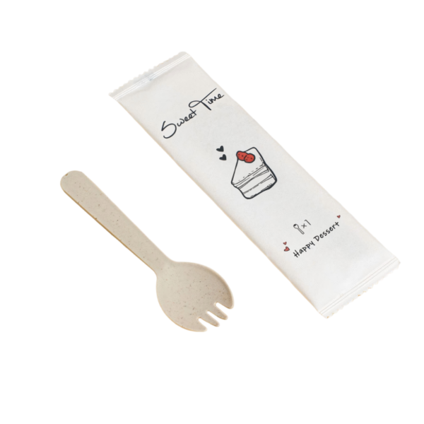 Individually Wrapped Food-Grade Fork & Spoon