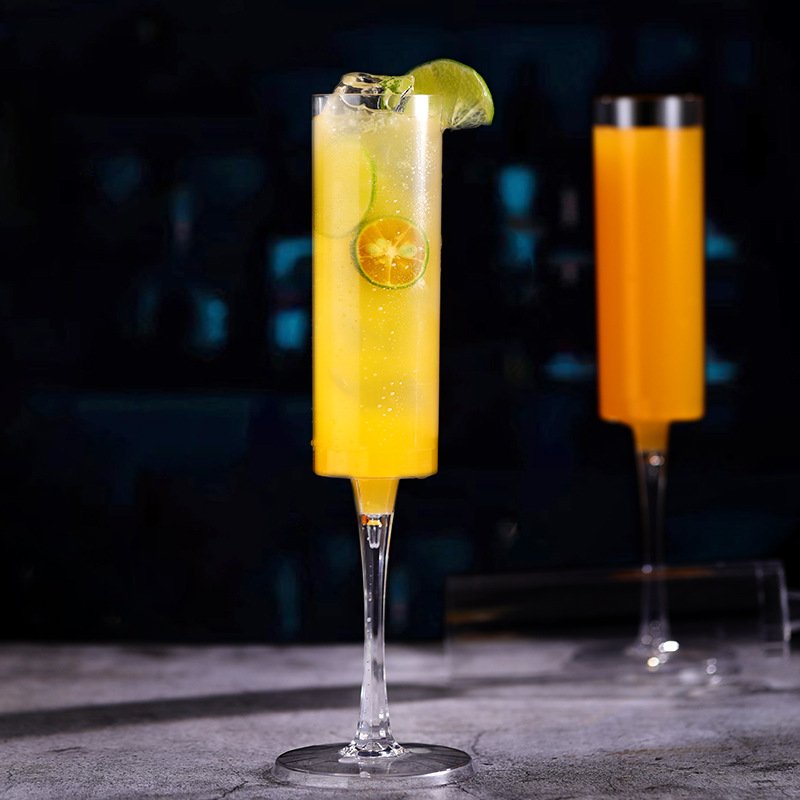 Clear Disposable Champagne Flute - Image 3