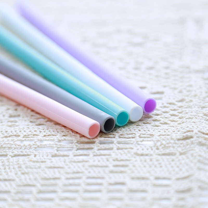 Colorful Creative Bendable PP StrawColorful Silicone Creative Drink Strawss - Image 2