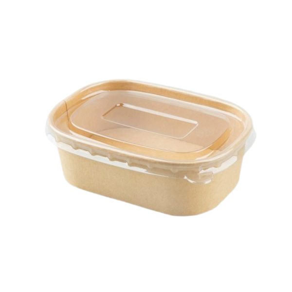 Disposable Kraft Paper Food Containers – Rectangular Takeout, Fruit & Meal Prep Boxes