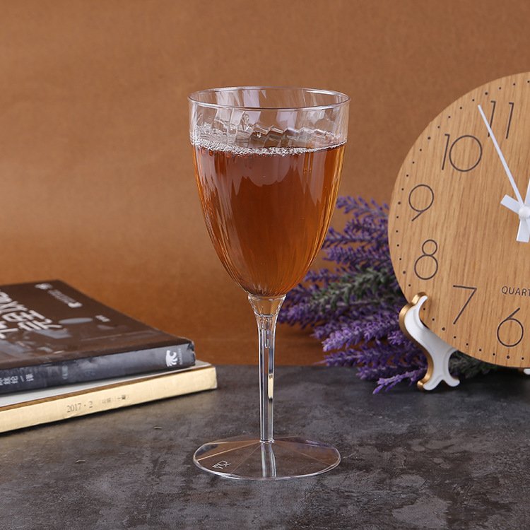 Clear Disposable Stemmed Swirl Cup - Image 2