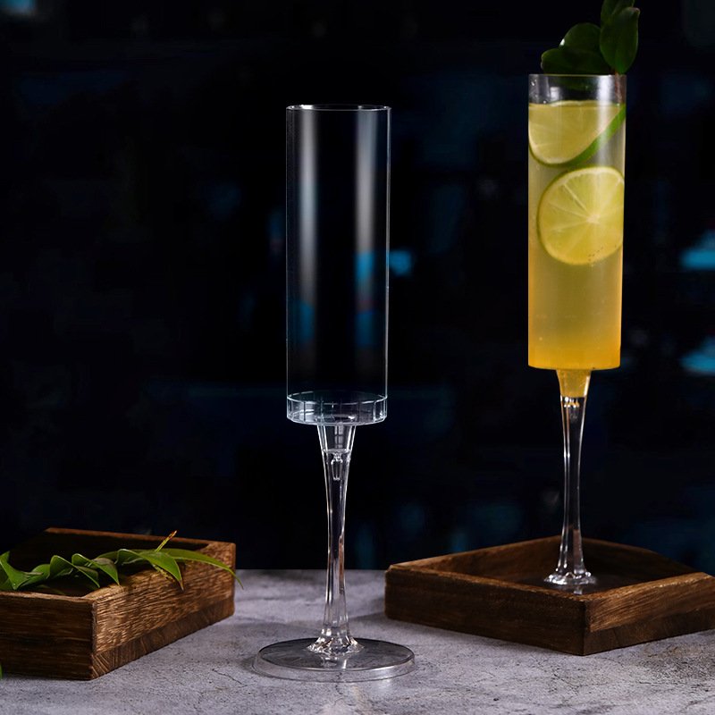 Clear Disposable Champagne Flute - Image 2