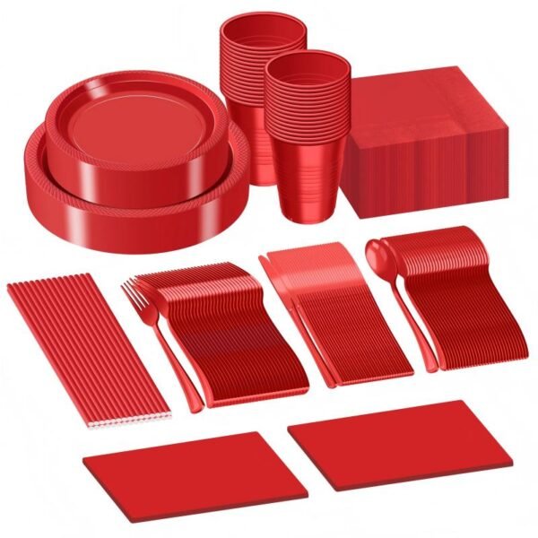 Disposable Plastic Party Tableware Set