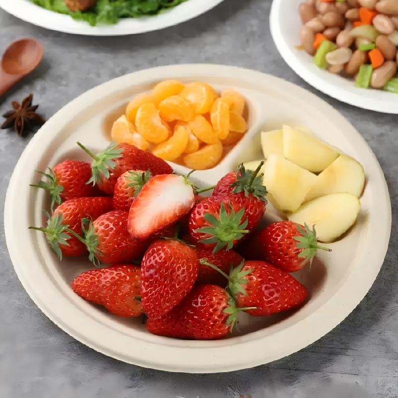 Biodegradable Rice Husk Disposable Tableware Set – Food-Grade Plates & Bowls - Image 2