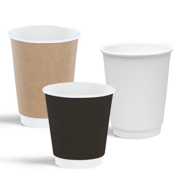 Double-Wall Insulated Disposable Coffee Cup