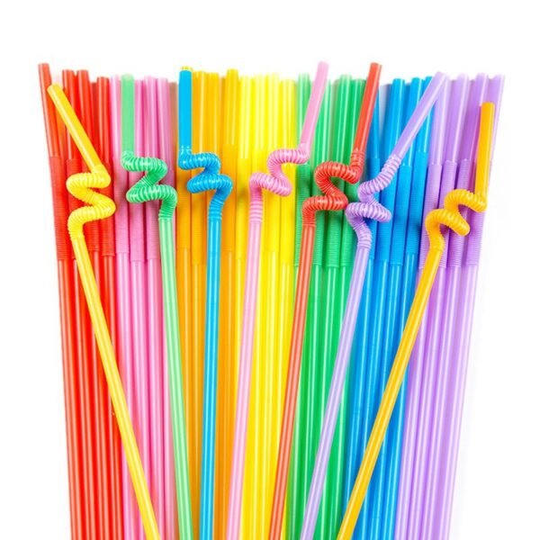 Colorful Creative Bendable PP Straws
