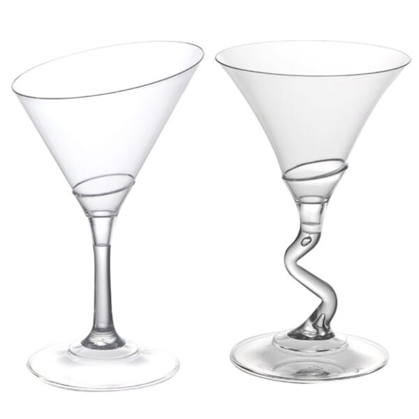 Creative Plastic Champagne & Cocktail Glass Set