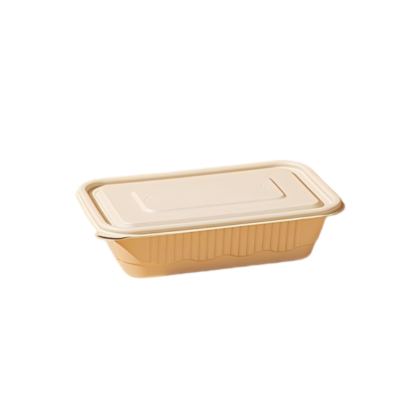 Biodegradable Corn Starch Disposable Food Container – Food-Grade 4-Compartment Takeout Box