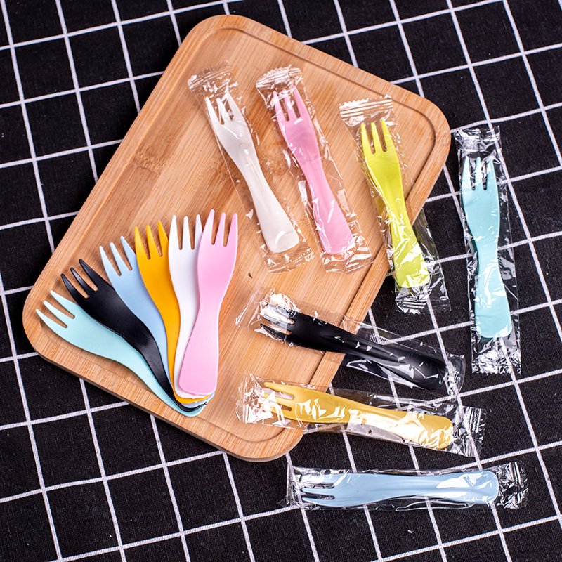 Thickened Individually Wrapped Wave-Edge Fork & Spoon Set - Image 3