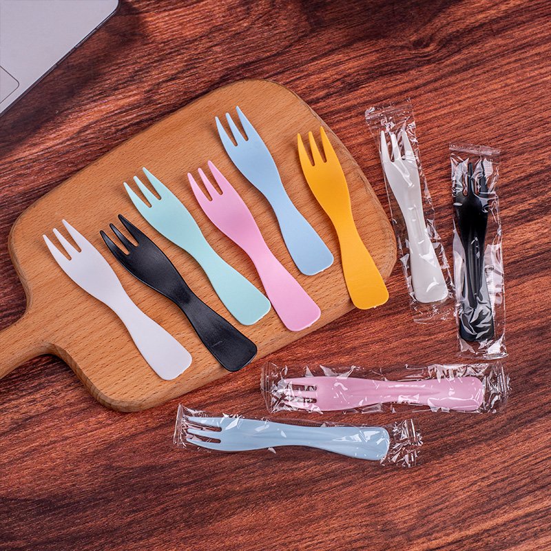 Thickened Individually Wrapped Wave-Edge Fork & Spoon Set - Image 2