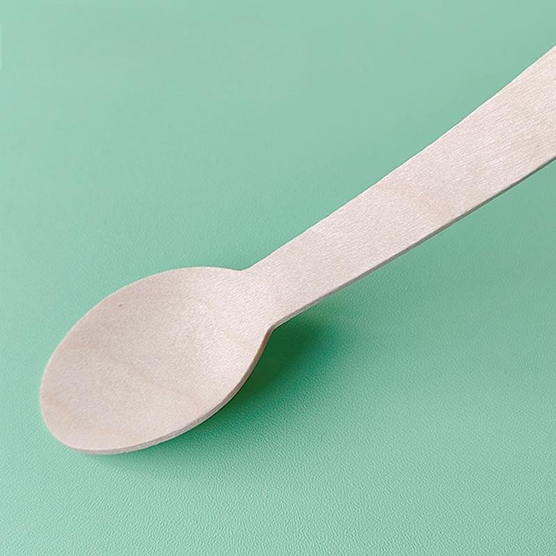 Biodegradable Wooden Spoon & Fork Set - Image 3