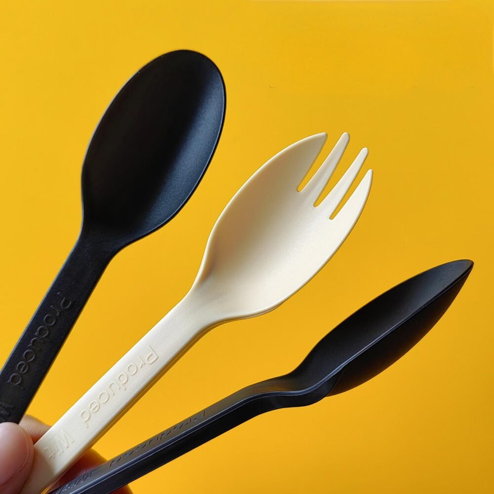 Biodegradable Corn Starch Fork & Spoon (Individually Wrapped) - Image 5