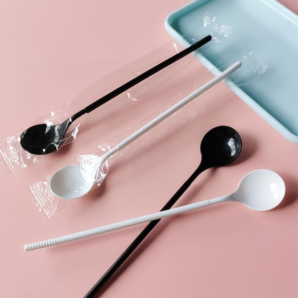 Individually Wrapped Long-Handle Disposable Spoon - Image 4