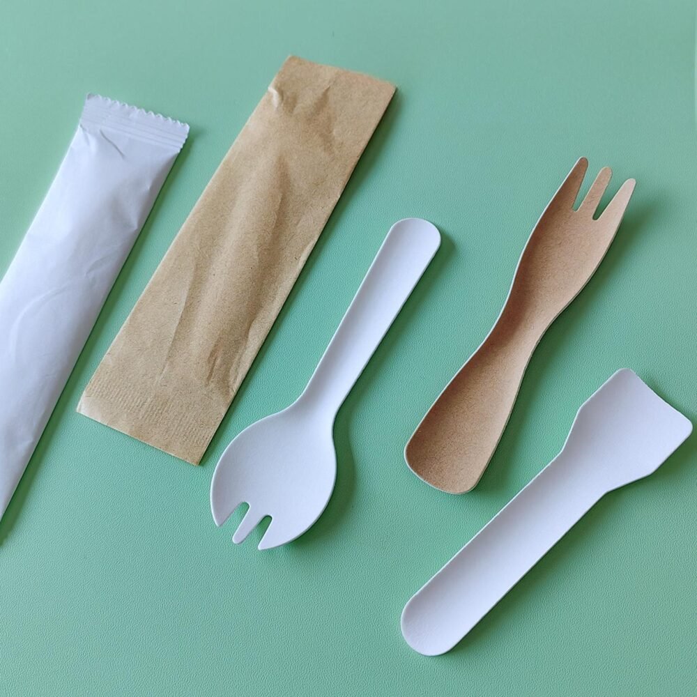 Biodegradable Pulp Fork & Spoon - Image 5