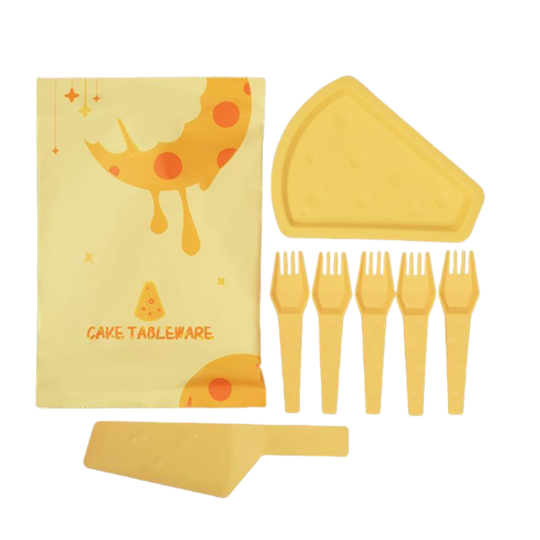 Disposable Birthday Cake Tableware Set