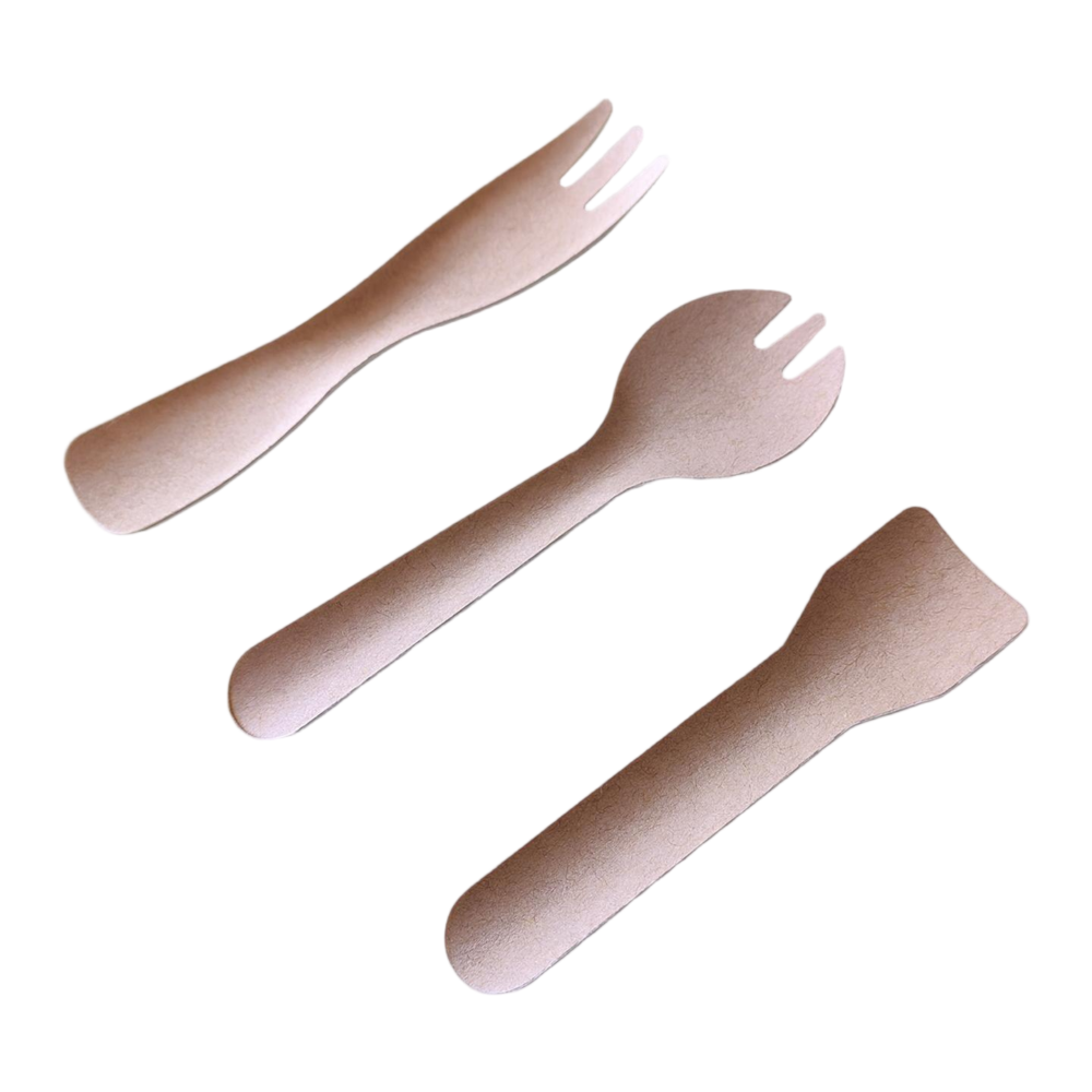 Biodegradable Pulp Fork & Spoon