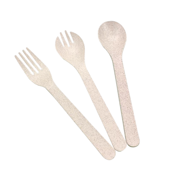 Thickened Biodegradable Starch Fork & Spoon (Individually Wrapped)