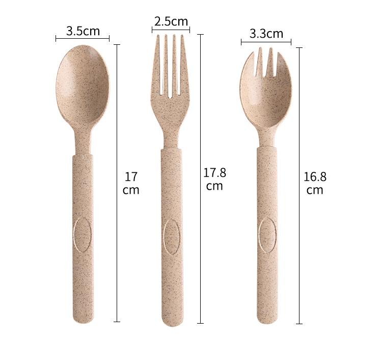 Individually Wrapped Wheat Straw Biodegradable Spoon - Image 4