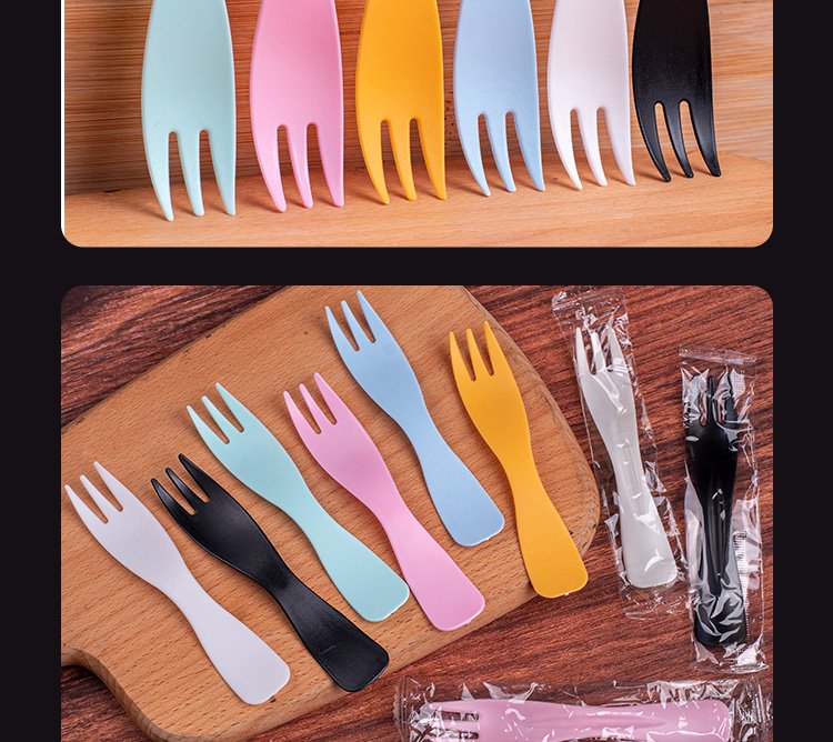 Thickened Individually Wrapped Wave-Edge Fork & Spoon Set - Image 5