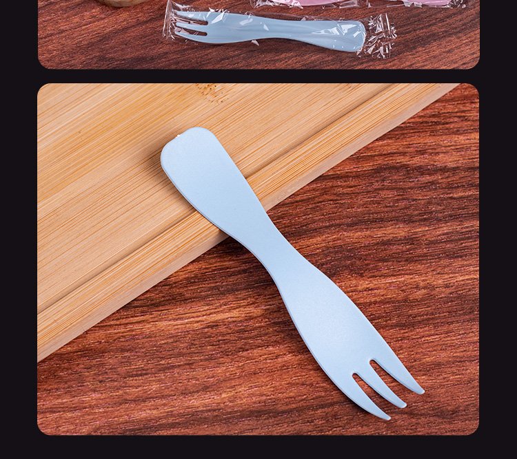 Thickened Individually Wrapped Wave-Edge Fork & Spoon Set - Image 4