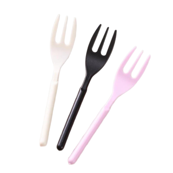 Heavy-Duty Individually Wrapped Round-Handle Cake Fork