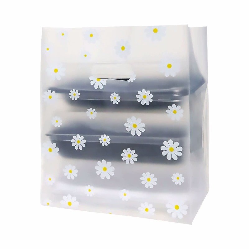 Premium Clear Thick Cake & Pastry Bag with Handles – Takeout & Bakery Use