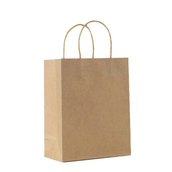 Premium Kraft Paper Bag with Handles – Bakery, Takeout & Gift Packaging