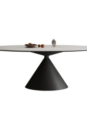 Oval Stone Slab Dining Table