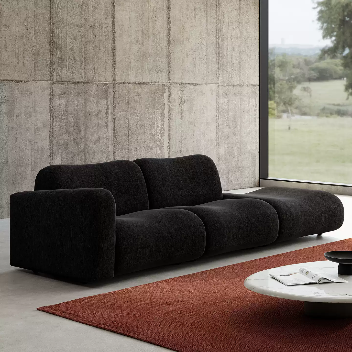 Chenille Modular Sofa