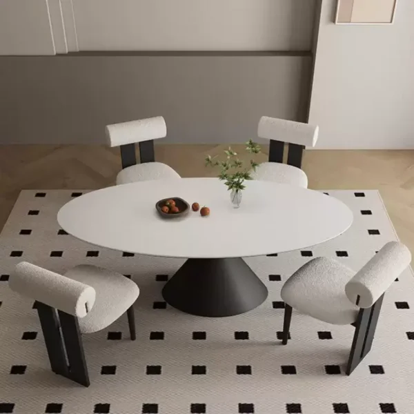 O1CN01BAGaWS1C8ze5QSRXw_!!3539090037.jpg_q50.jpg_ Oval Stone Slab Dining Table