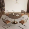 Vintage Black Walnut Round Table