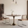 Vintage Black Walnut Round Table