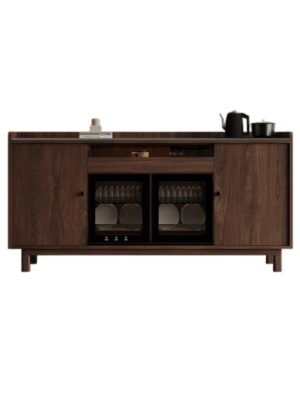 Vintage-Style Stone Slab Sideboard
